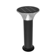Vibe Lighting 1.5W LED Solar Tri-colour Weatherproof Black Bollard