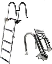 Outdoor Above Ground Pool Ladder,4 Steps Anti Slip Swimming Pools Ladder,Heavy Duty Ladder,Max Load Capacity 200KG,for Backyard