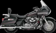 Cobra Chrome True Dual Head Pipe Header Harley Road King Police 96-00