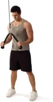 Black Tricep Rope Pull Down | 27 Inch Heavy Duty Nylon Rope,Fitness Attachment