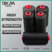 Black Kevlar Cord Sewing Threads 300lb 400lb Heat Resistance Made with Kevlar