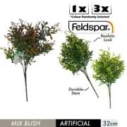 1x/3x Artificial Plant Leaves Grass Bush For Home Wedding Garden Decoration