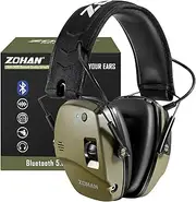 [ZOHAN] 035 Bluetooth 5.0 Shooting Ear Protection Earmuff, Active Noise Canceling, Hearing Protection with Sound Amplification