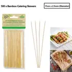 500 x Bamboo Skewers Catering 15cm Wooden Sticks Meat BBQ Grill Party Kebab