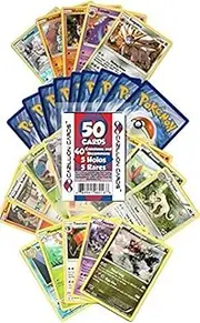 Pokemon Cards 50 Card Assorted Lot (Commons/Uncommons, Holos, Rares) Cazillion Cards Repack