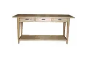 MF Tiffany Solid Timber 3 Drawer Hall Table