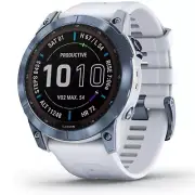 Garmin 010-02541-14 Fenix 7X Sapphire Solar Smartwatch Mineral Blue GPS Watch