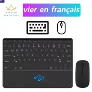 for Ipad Wireless Keyboard with Touchpad for Xiaomi Samsung Huawei Android Ios W