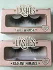 NEW! Lot Of 2 -PLouise Re-Usable Faux False Lashes WILD WHIMSY & RADIANT ROMANCE
