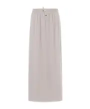 Herno Elasticated Waistband Satin Skirt IT40,IT44,IT42,IT38 Gray