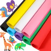 Fainne 8 Pcs Craft Foam Sheet Roll, 39''x13'' Colorful EVA Foam Sheet for Cra...