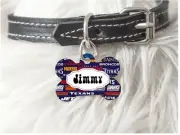 Pet ID Tag Football Teams NFL Personalized Custom Double Sided Pet Tag w/name