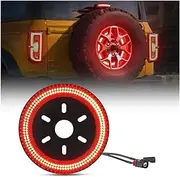 For Bronco 2021 2022 2023 Spare Tire Brake Light LED 3-Sided Bright Red High-Mounted Brake Light