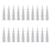 20pcs Spray Bottle Containers Nasal Spray Bottles Traveling Liquid Bottles White 9.2X2.1CM