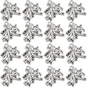[SUNNYCLUE] 1 BOX 40PCS Silver Octopus Charms Bulk Ocean Charms Sea Animal Marine Life Alloy Metal Summer Hawaii Lucky Animals Charm Bulk for Jewelry Making Charms Earrings Necklace Bracelets Diy