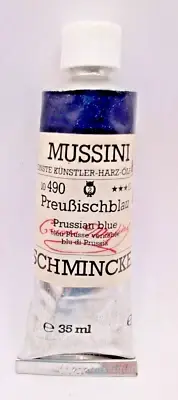 Mussini schmincke prussian blue #10490 Oil Colour 35ml, New (1.87oz) vintage