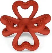 haakaa Silicone Clover Teether Toy - Food Grade Silicone Teething Toys for Babies 3-6 Months 6-12 Months, Soft & Easy Hold Chew Toy for Infant, BPA Free (Copper)