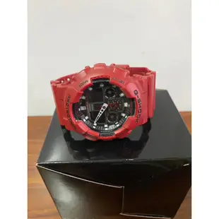 Casio G-shock GA-100B 無盒 紅色專櫃購買 運動錶