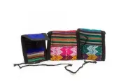 #587 Wholesale 12 Pack Coin Purse Assorted Colors Hand Woven Change Pouch Peru