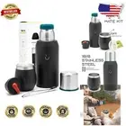 Elegant Stainless Steel Yerba Mate Kit with Bombilla Straw and Thermo Insulation