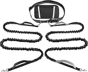 cat traction leaash - pet running rope | Cat Traction Rope, Black color Pet Running leaash with Zipper Pouch, Adjustable Reflective dog Cord Portable for Travel Camping Hiking Outdoor Jogging Biking