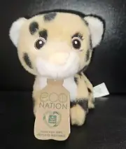 AURORA Eco-Friendly Eco Nation Yellow Cheetah Stuffed Animal Plush mini w/ tags