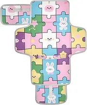 Reusable Baby Pee Pads with Tissue Pocket Travel Changing pad for Baby with Built-in Pillow
