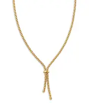 Bloomingdale's Fine Collection Popcorn Link Lariat Necklace in 14K Yellow Gold, 17