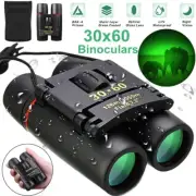 2023 NEW Military Army 30x60 Clear Mini Portable Binoculars Goggles Hunting Case