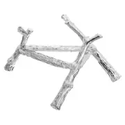 Crystal Ball Stand Sphere Display Stand for 50 to 70mm Balls Tree Tripod, Silver