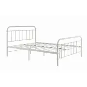 Florence Metal Bed Frame - White, Double - Double / White