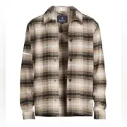 The Original Ben Sherman Men’s Lightweight Classic Flannel Plaid Shirt Jacket