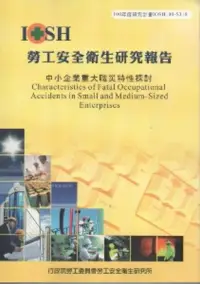 在飛比找博客來優惠-中小企業重大職災特性探討-黃100年度研究計畫S318