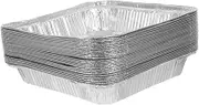 30pcs Disposable Square Aluminum Foil Baking Pans Pies Tarts Quiches Versatile Baking Trays for Home Commercial Use Even Heat Distribution Convenient Clean-up
