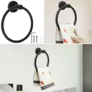 Towel Ring Stainless Steel Bath Towel Holder Matte Black Wall Mount Towel bvUdC
