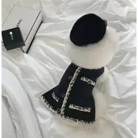 在飛比找ETMall東森購物網優惠-現貨INS新款韓國小香風編織無袖外套狗狗貓咪寵物衣服狗狗服飾