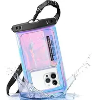 Waterproof Phone Pouch Floating IPX8 Waterproof Phone Case Dry Bag for Swimming,Underwater Phone Case Protector for iPhone 15 14 13 Pro Max Samsung S24 S23 (Dazzling Purple (Floating,6.8"))