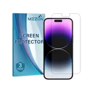 3 Pack MEZON iPhone 14 Pro (6.1") Ultra Clear Film Screen Protectors