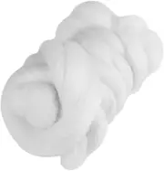 Felting Wool, 8Colors 55g Colored Needle Felting Wool Roving Spinning Sewing Trimming Handiwork Material(White)