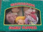 Learning Resources Hand Puppet Family: Mom, Dad, Baby, Son, Daughter NEW VTG