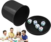Dice Shaker Cup Set,Dice Game for Bar - Family Dice Cup Set, Dice Shaker Cup with 5 Dices, Dice Shaker for Bar, Family Dice Games