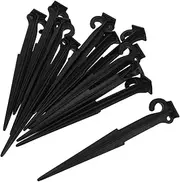 VALICLUD 20pcs Tent Stakes: Plastic Pegs Secure Anchoring For Tents And Canopies Sand-resistant Stakes For Beach Camping Hiking Garden Outdoor Adventures
