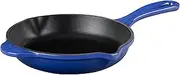 [Le Creuset] Enameled Cast-Iron 6-1/3-Inch Skillet with Iron Handle, Cobalt