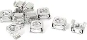 Aexit M10 (hand operated tools) x 1.5mm Pitch Zinc Plated Cage Nuts 10 Pcs for Server Rack Cabinet (20ry319qf308) Computer Case