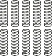 uxcell 10Pcs Compression Spring, 12mm OD, 1.2mm Wire Size, 40mm Free Length, Spring Steel Construction Extended Mechanical Compression Springs for Shop and Home Repairs, Silver Tone
