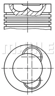 MAHLE Piston For MAN DAF RENAULT NEOPLAN SOLARIS GULERYUZ VOLVO El 51025117292