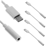 OSALADI 4Pcs Type C to Audio Adapter USB C Headphone Jack Converter for Sound Mobile Devices Compatible with Tablets and Phones Durable Compact Design