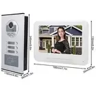 5 Apartments 7in 1000TVL HD Video Door Phone Intercom Doorbell Ir CUT Camera Hot