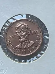 Abraham Lincoln Copper Coin - 16th President of the United States Medal Token
