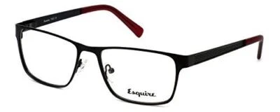 Esquire Designer Reading Glasses EQ1502 in Satin-Black 54mm with Case +1.50